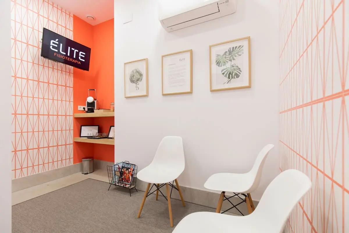 Sala de espera de Élite Fisioterapia